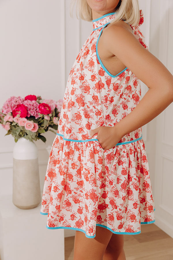 Sunlit Meadow Floral Mini Dress